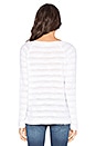 view 3 of 3 Stripe Oversized Pullover in White