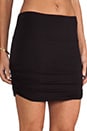 view 5 of 6 Shirred Mini Skirt in Black