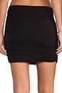 view 6 of 6 Shirred Mini Skirt in Black