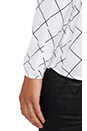 view 5 of 5 Crepe Oversized Blouse in Grid Print