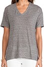 view 4 of 4 CAMISETA CUELLO PICO in Charcoal Grey