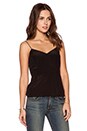 view 2 of 3 Button Back Tank in Black