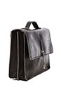 view 3 of 5 No. 236 Schoolboy Satchel in Black in Black Milled
