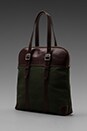 view 1 of 6 Padded Laptop Flight Bag in Olive/Brown in Olive & Brown