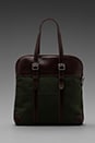 view 4 of 6 Padded Laptop Flight Bag in Olive/Brown in Olive & Brown