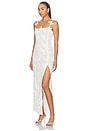 view 2 of 4 ROBE MACRAME LACE in White Pearl