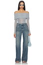 view 5 of 6 Scallop Boyfriend Jean in Ice Blue