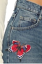 view 6 of 6 Butterfly Boyfriend Jean in Ice Blue