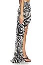 view 3 of 6 JUPE PRINT CHIFFON in Natural White & Black