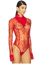view 3 of 5 Chantilly Lace Top in Lipstick Red
