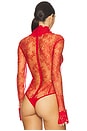 view 4 of 5 Chantilly Lace Top in Lipstick Red
