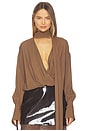 view 2 of 5 Marocaine Top in Toffee Brown