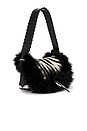 view 3 of 6 Pony Leather Bag in Black & White