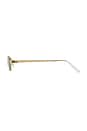 view 3 of 3 The Monroe Sunglasses in Gold & Green