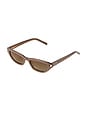 view 2 of 3 The Watson Sunglasses in Taupe & Brown