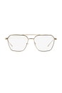 view 1 of 3 The Pfeiffer Optical Eyeglasses in Gold & Blue Light