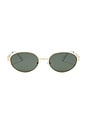 view 1 of 3 The Evangelista Sunglasses in Gold & Green