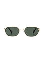 view 1 of 3 Blake Sunglasses in Gold & Dark Olive