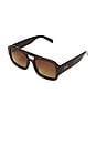 view 2 of 3 Suki Sunglasses in Dark Havana Tort & Chocolate Fade