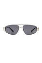 view 1 of 3 Earle Sunglasses in Silver & Smoke