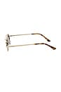 view 3 of 3 Winnie Sunglasses in Gold & Iris Fade
