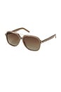 view 2 of 3 Lopez Sunglasses in Taupe & Brown