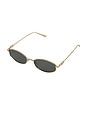 view 2 of 4 The Mila Sunglasses in Gold & Green
