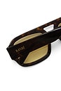 view 4 of 4 The Suki Sunglasses in Dark Havana Tort & Yellow