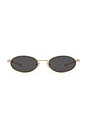 view 1 of 4 GAFAS DE SOL CRUZ in Gold & Smoke