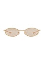 view 1 of 4 GAFAS DE SOL CRUZ in Gold & Peach