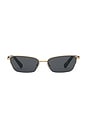 view 1 of 3 LUNETTES DE SOLEIL THE LYDIA in Havana Tort & Gold & Smoke