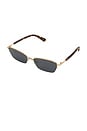 view 2 of 3 LUNETTES DE SOLEIL THE LYDIA in Havana Tort & Gold & Smoke
