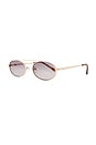 view 2 of 3 The Winnie Sunglasses in Gold Smoke