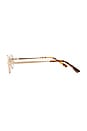 view 3 of 3 The Winnie Sunglasses in Gold Smoke
