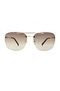 view 1 of 3 The Whiteley Sunglasses in Light Gold & Natural Fade