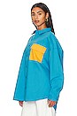 view 3 of 5 George Shirt in Cyan