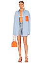 view 5 of 5 George Shirt in Blue & Orange