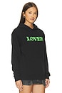 view 2 of 4 Lover Logo Hoodie in Black