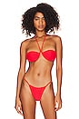 view 1 of 4 HAUT DE MAILLOT DE BAIN ST TROPEZ in Red Fire