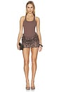 view 1 of 4 Ariel Mini Dress in Cocoa