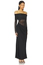 view 2 of 3 VESTIDO YASMIN MAXI in Black