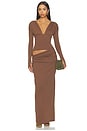 view 1 of 4 Agnes Maxi Dress in Chocolate