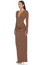 view 4 of 4 Agnes Maxi Dress in Chocolate