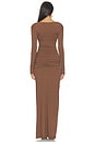 view 5 of 4 Agnes Maxi Dress in Chocolate