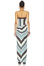 view 3 of 3 ROBE RUMI STRAPLESS MAXI in Ocean Stripe