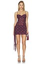 view 1 of 3 Piper Mini Dress in Plum Polka