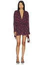 view 1 of 3 Marnie Shirt Dress in Plum Polka