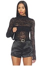 view 1 of 4 Farah Long Sleeve Top in Black