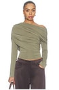 view 1 of 5 Otto Long Sleeve Top in Pistachio