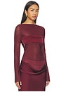view 2 of 4 Lola Long Sleeve Top in Plum